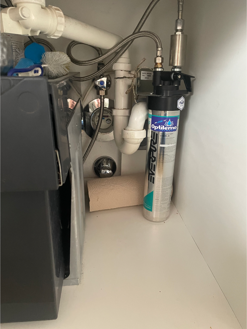 OptiLeMo für die Spüle inkl. Pentair Everpure 4FC-P Filter - nur noch wenige Kartuschen